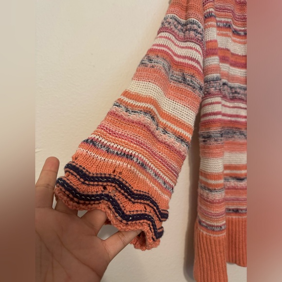 Soft Surroundings Womens Artist Cardigan Multi Color Knit Sweater Size Medium - Picture 3 of 9